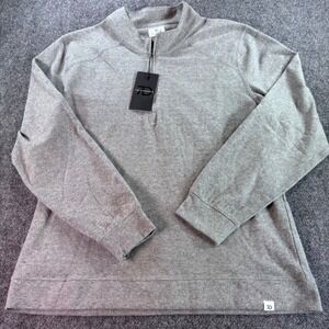 7 Diamonds Generation 1/4 Zip Pullover Mens XXL Grey Jacquard Stretch NWT